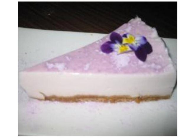 Postre de violeta